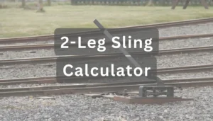 2-Leg Sling Calculator