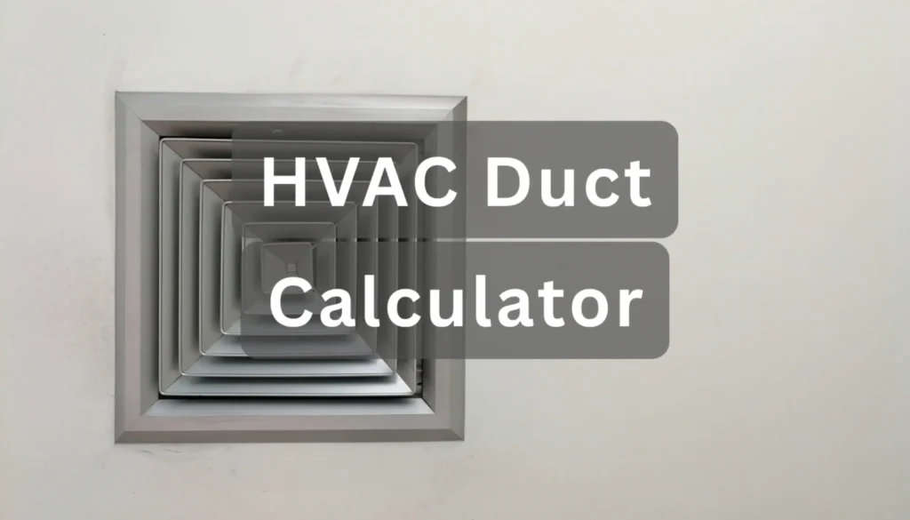 HVAC Duct Calculator
