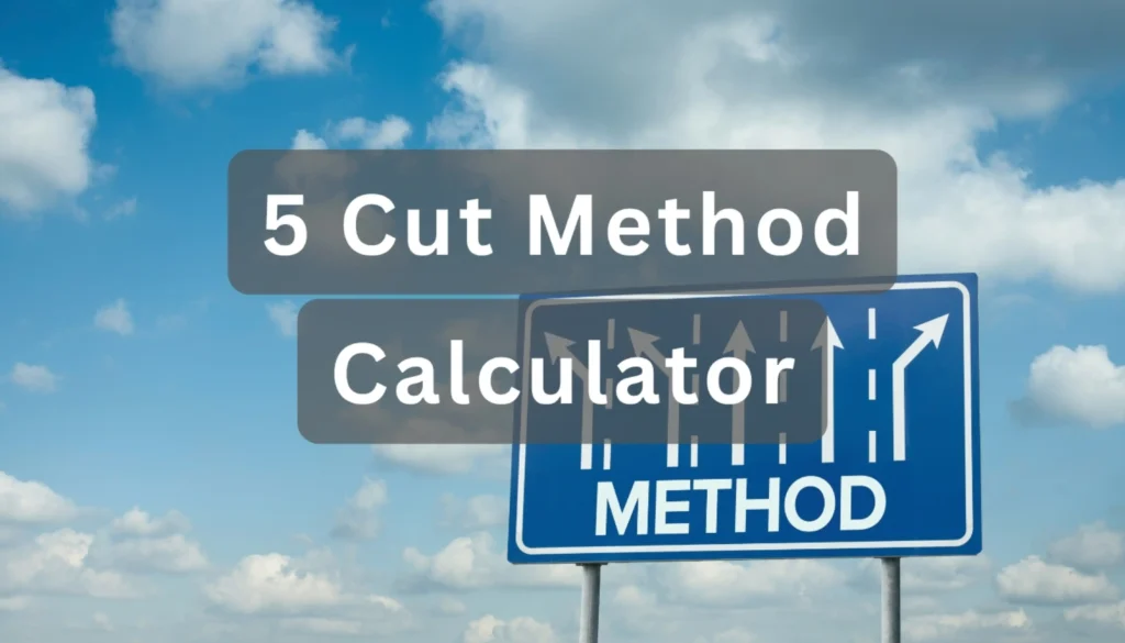 5 Cut Method Calculator