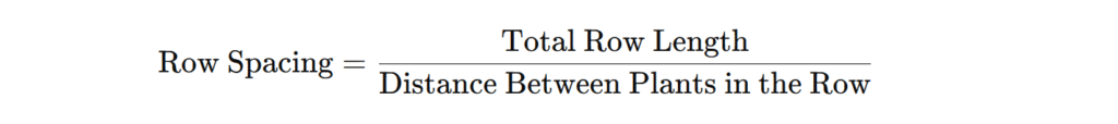 Row Spacing