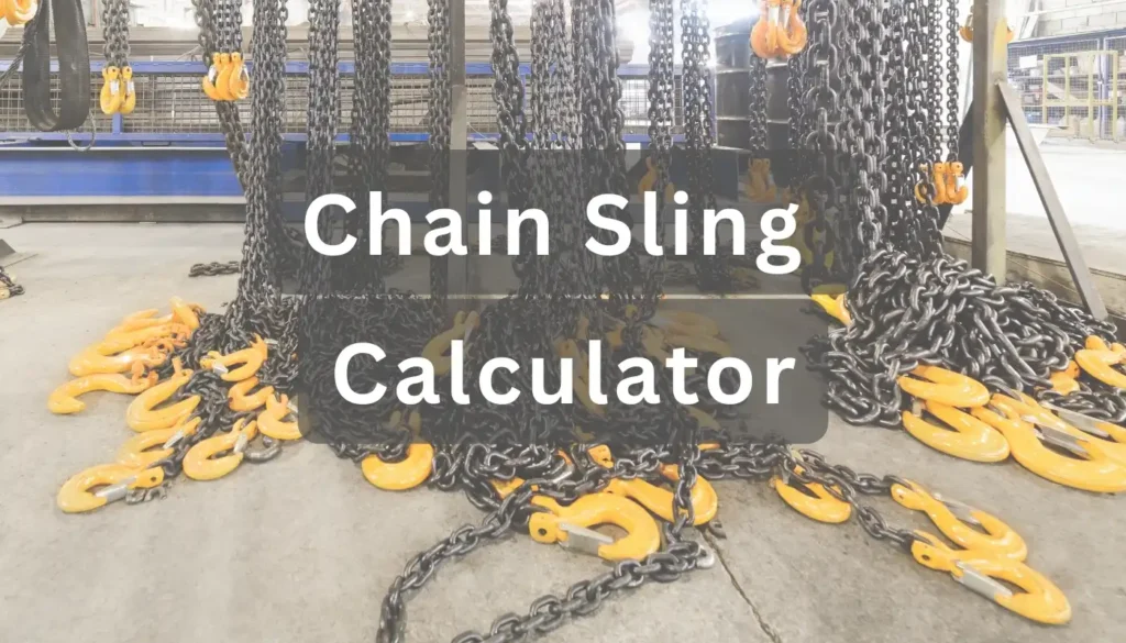 chain sling calculator
